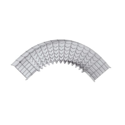 CH-C90-33/200EZ|Curva Pre-Fabricada Horizontal de 90?? con medidas de 33 mm de Peralte y 200 mm Ancho (33/200 mm)